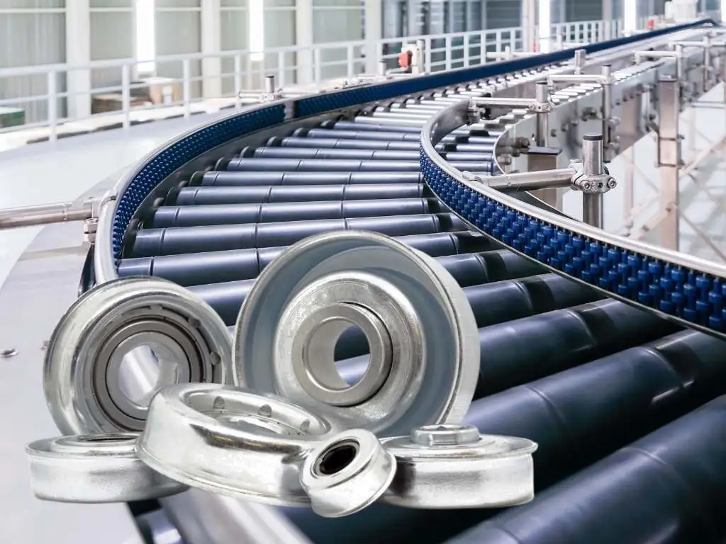 gravity rollers and bearings